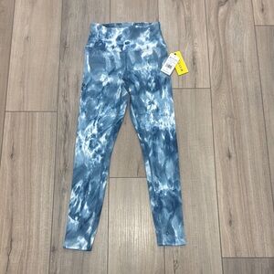 EleVen by Venus Williams Blue Tie-Dye Leggings